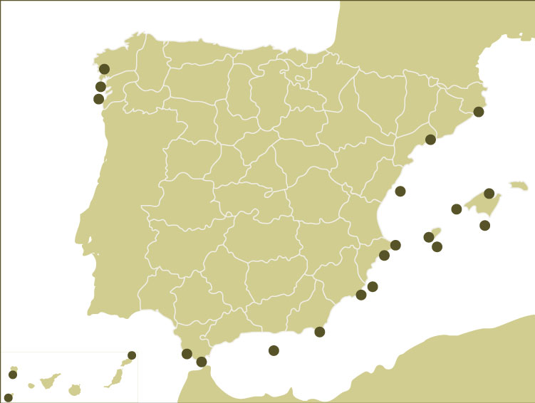 Mapa Áreas Marinas protegidas